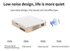 Smartldea DLP HD Mini Projector Built-in Rechargeable Battery Portable Egg Size for Home Office Outdoor Camping Pico Projectors