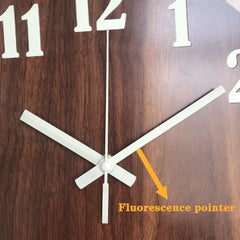 12 Inch Luminous Wall Clock Wood Silent light in dark night Nordic Fashion Wall Clock Non Ticking Clock With Night Light Home Decor