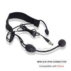 ME3 Headset Microphone Headworn Hypercardioid Condenser Mic For AKG Shure Senheiser Wireless Bodypack Transmitter System