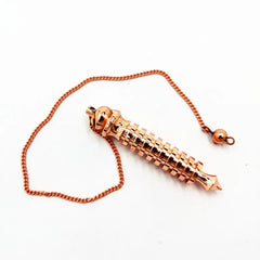 Pendulum For Dowsing Divination Reiki Healing Spiritual Wicca Women Men Amulet Screw Shape Pendule Radiestesia Metal Charm Jewel