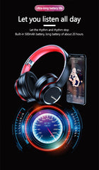 Lenovo HD200 Bluetooth Earphones Over-ear Foldable Computer Wireless Headphones Noise Cancellation HIFI Stereo Gaming Headset