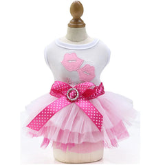 Spring Dog Lace Dress Pet Dog Clothes For Small Dog Party Birthday Wedding  Dress Puppy Costume  Pet Shop
 Pet Clothing