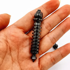 Pendulum For Dowsing Divination Reiki Healing Spiritual Wicca Women Men Amulet Screw Shape Pendule Radiestesia Metal Charm Jewel