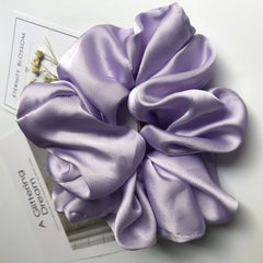 Oversized Satin Scrunchies – Big Elastic Hair Ties for Women