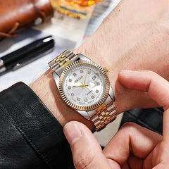 Full Steel Men’s Quartz Luxury Watch – Top Quality