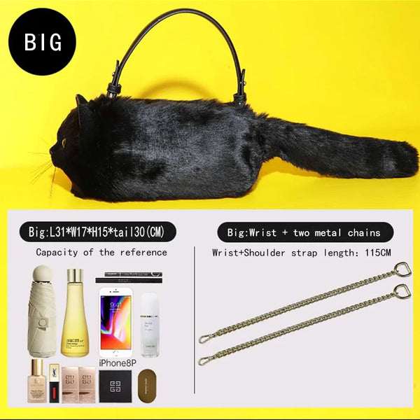 Luxury Cat Tote Bag for Women – Crossbody & Clutch