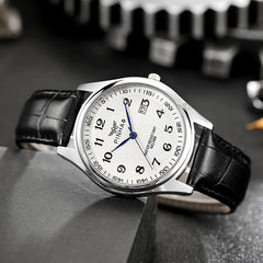 Men’s Casual Leather Strap Watch – Luxury Best Seller