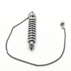 Pendulum For Dowsing Divination Reiki Healing Spiritual Wicca Women Men Amulet Screw Shape Pendule Radiestesia Metal Charm Jewel