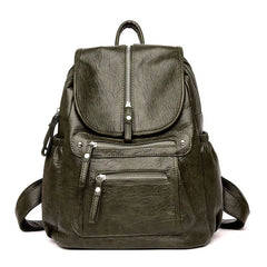 Women High Quality Leather Backpacks Vintage Female Shoulder Bag Sac a Dos Travel Ladies Bagpack Mochilas School Bags For Girls