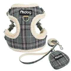 Soft Fleece Cat Harness Vest Warm Dog Puppy Chihuahua Harness Leash Set Adjustable Pets Vests Coat For Small Medium Dogs Cats Pet Shop