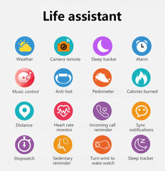 1.83'' Sport Smart Watch Fitness Clock Health Monitor Waterproof Smartwatch Wireless Call Watches for Man Woman IOS Android 2026