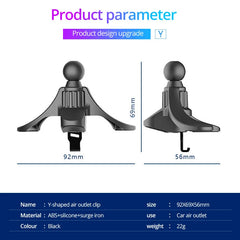 Car Phone Holder Base Universal 17/15/13mm Ball Head for Round Shape Car Air Vent Clip Magnetic Gravity Car Mount Phone Stand