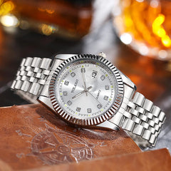 Full Steel Men’s Quartz Luxury Watch – Top Quality