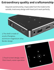 Smartldea New Mini DLP HD Projector Support 1080p Built-in Battery Capacity Wired Phone Mirroring Projector Home Theater Beamer