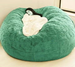 Soft Warm 180*90cm Fur Giant Removable Washable Bean Bag Bed Cover Comfortable Living Room Furniture Lazy Corner Sofa
 Coat