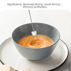 Electric Milk Frother & Egg Beater – USB-C 3-Speed Handheld Whisk