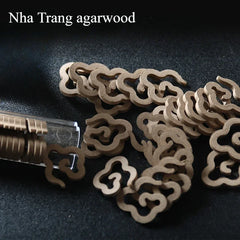 Small Xiangyun Non Stick Powder Pan Goose Pear Tent Fragrance Hainan Agarwood 42pc Pan Fragrance Alloy Incense Burner