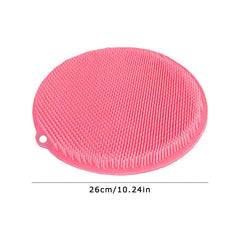 Scrubber Shower Massage Pad Silicone Shower Wall Mounted Back Massage Reusable Cleaning Brush Shower Feet Wash Mat Washer