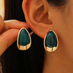 Elegant Dripping Oil Earrings – Luxury Women’s Fashion Jewelry