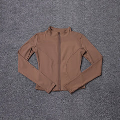 Women Sport Jacket Long Sleeve Shirt Workout Coat