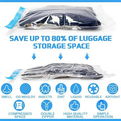 1/3/5pcs Vacuum Bags for Storing Clothes Suitable for Luggage and Essential Travel Compression Bag Clothing Storage Organizer