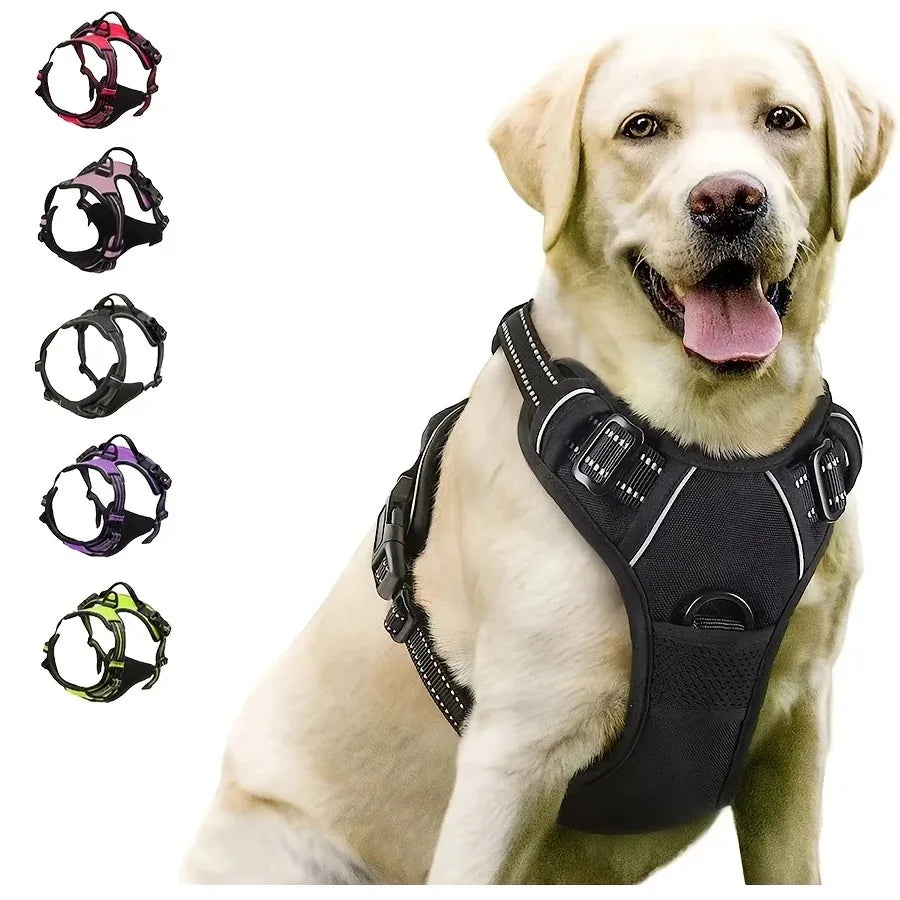 Dog Collars Harness Big Vests Leash Pet Shop Everything for Dogs Leather Puppy Accessories Medium Small Set Pet Shop