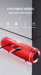 200W Peak Power Portable Bluetooth Speaker IPX7 Waterproof Outdoor HIFI Pillar Subwoofer Stereo Soundbox FM Radio TF Boom Box