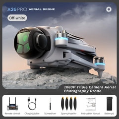 Lenovo A26 Pro Drone 5G WiFi Drone 4K Dual HD Camera Large Screen Remote Controller Brushless Motor Professional Quadcopter Toy