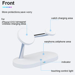 3 in 1 Wireless Charger Stand For iPhone 12/13/14/15/16/17 Fast Charging Station for Apple Watch 10 9 8 7 6 5 4 Airpods 2 3 Pro