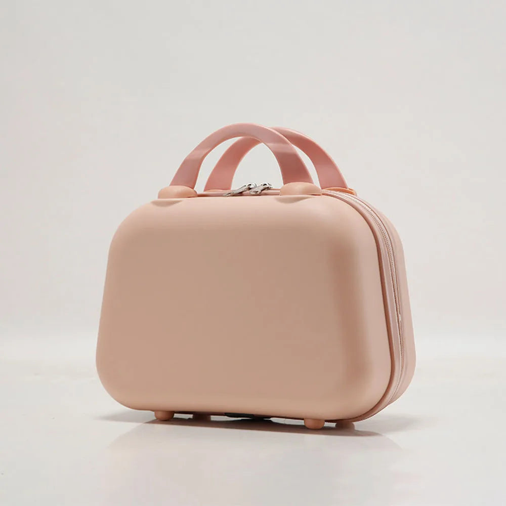 New Hot Sale 14 Inch Solid Color Luggage Small Carry On Suitcase Portable Travel Box Storage Bag Lightweight Boarding Case