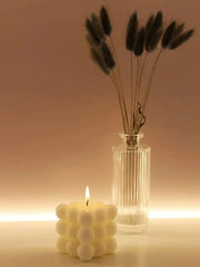 1pc Creative Ball-Shaped Soy Wax Magic Cube Aromatherapy Candle, High-End Wedding Favor Gift, Handmade Decorative Object Home Decor
