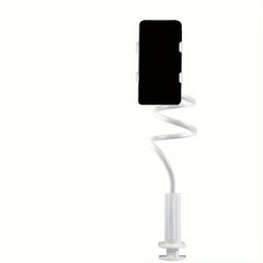 138cm Cell Phone Clip on Stand Holder with Grip Flexible Long Arm Gooseneck Lazy Bracket Mount Clamp for Smartphones ﻿