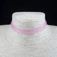 1Pc Fashion Choker for Girl Multi Color Necklace Vintage Elastic Braided Fish Thread Choker Gothic Black Choker Jewellery Gift