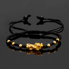 Chinese Fengshui Bracelet Pi Xiu Pi Yao Attract Wealth Health Good Luck Wristband Adjustable Red Black Rope Chain Charm Bracelet
