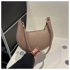 Luxury Moon-Shaped Shoulder Bag for Women – Elegant Handbag