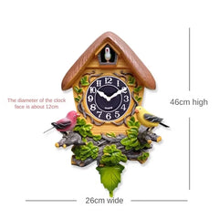 Cuckoo Wall Clock Silent Clocks Creative House Home Ornaments Interior Living Room Wall Decoration Items on The Hour Design
