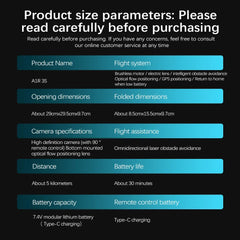Original new A1R GPS Drone 4K Professional 8K HD Dual Camera Brushless Motor 5G WIFI FPV Foldable RC Quadcopter Helicopter toys