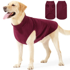 Cozy Solid Color Dog Sweater Soft Rug washing Lightweight Dog Clothes Stretchy Pullover Dog  for Small Medium Large Dogs