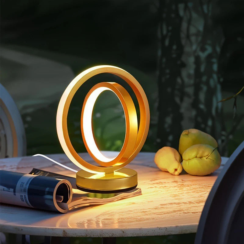 LED Desk Light Three Color Dimmable Plug-In Desktop Decoration Bedside Table Lamp Bar Restaurant Atmosphere Aluminum Desk Lamps