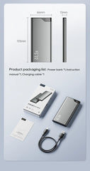 KUULAA 22.5W Power Bank 10000mAh Portable Charger PowerBank Fast Charging External Battery For iPhone17 16 14 Xiaomi poweer bank