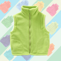 3 to 10 Years Teenager Outwear Waistcoats Sleeveless Jackets Children's Vest For Boy Girl Polar Fleece Baby Kid Vest Warm Winter