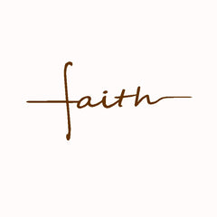 Faith Cross Decal Christian Religious Vinyl Sticker Car Window Decor ,  Women's Christian Laptop Decals for Apple MacBook Decor