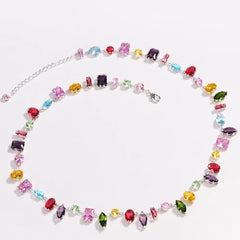 18K Gold Plated Crystal Zircon Necklace for Women – Luxury Jewelry
