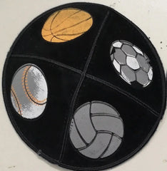 PRINTED SUEDE LEATHER KIPPAH JEWISH KIPPAH LEATHER YARMULKE KIPPAH