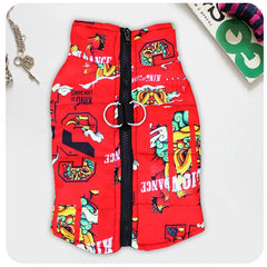 Fashion Big Dog Waterproof Jacket Autumn Winter Pet Coat with Traction Buckle Doberman Pinscher Golden Retriever Outdoor Jackets