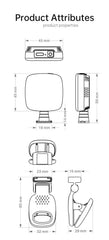 Portable LED Selfie Fill Light Photography Adjustable Brightness Mobile Led Light Clip For Phone Laptop Tablet Meeting Make Up