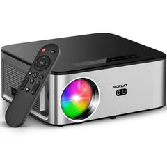 HORLAT 35000Lumens LCD Projector Android Beamer 8K Support 1080P Native Dual Band Wifi 6 Auto Focus Keystone Office Home Theater