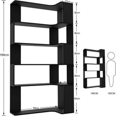 Vertical Vintage Rotating Bookcase Living Room Study Home Corner Bookshelf Light Multifunctional Shelf Storage Furniture