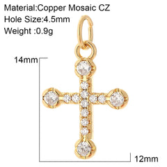 Y2K Boho Cross Our Lady Necklace for Women Golden Jesus Angel Choker Diy Pendant Stainless Steel Chain High Quality Jewelry