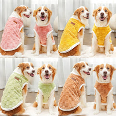 1.5-25kg Flannel Dogs Clothes Winter Warm Sweater Pet Clothing Golden Retriever Dog Coats Sweatshirt Pets Puppy Pullover Vest Pet Shop Pet Clothing